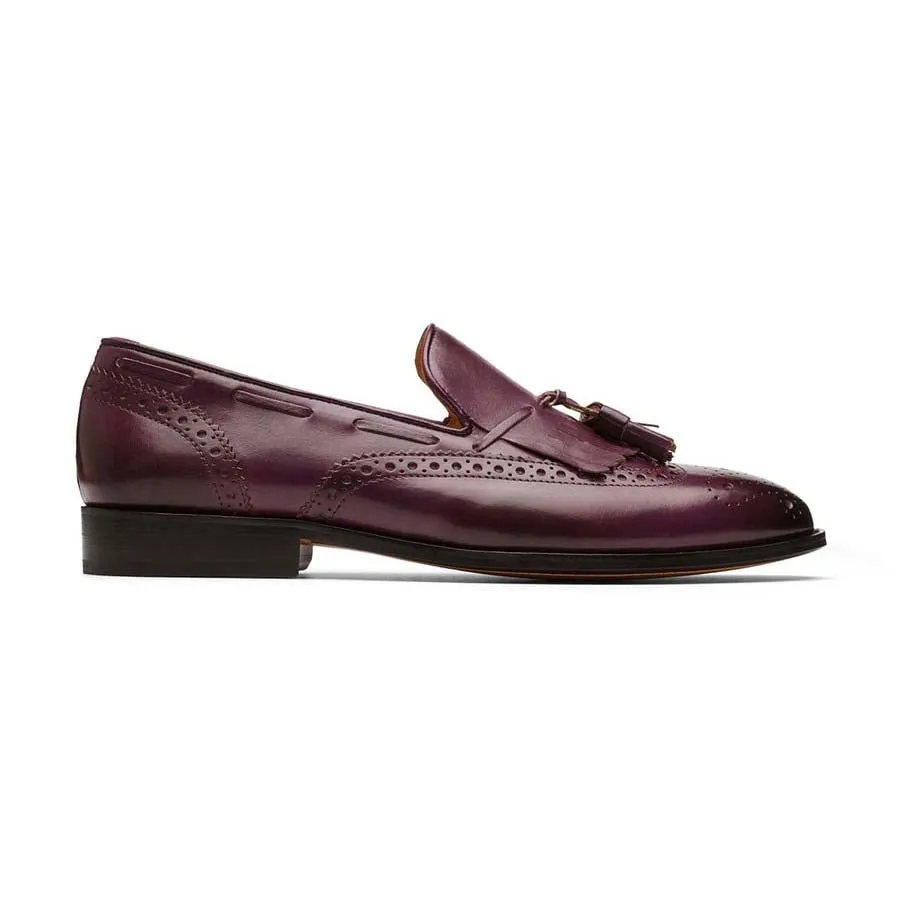 Purple Kiltie Tassel Loafers