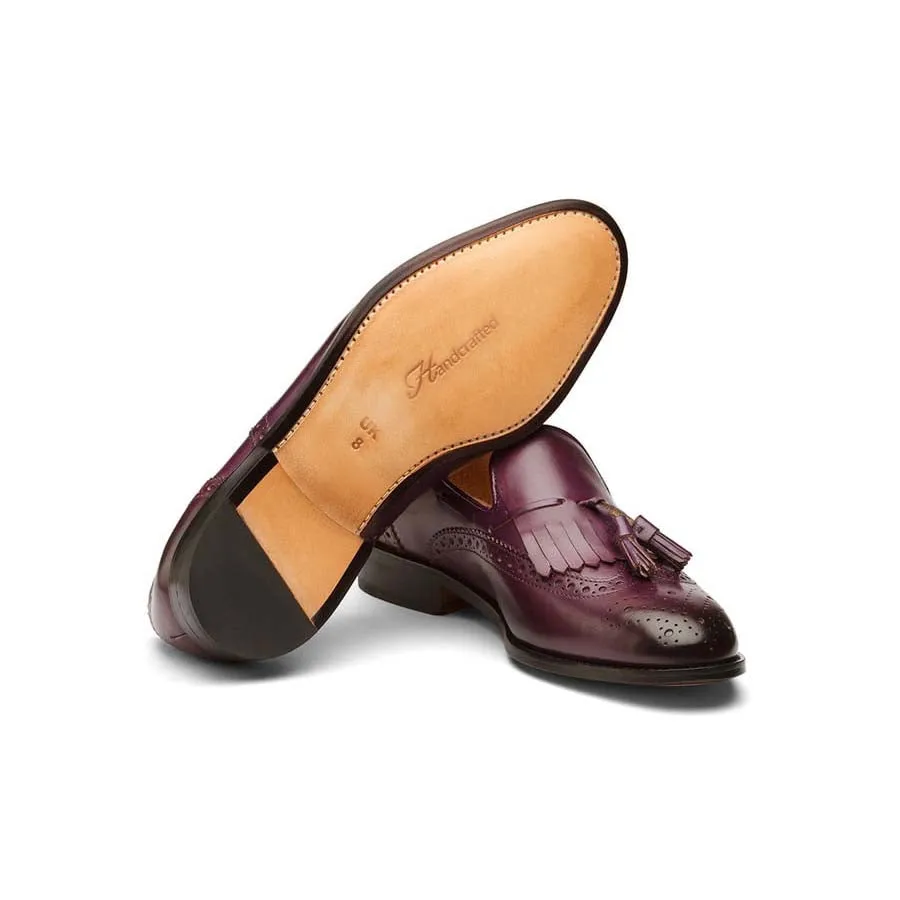Purple Kiltie Tassel Loafers