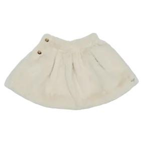 Qisabelle Skirt | Off White Teddy