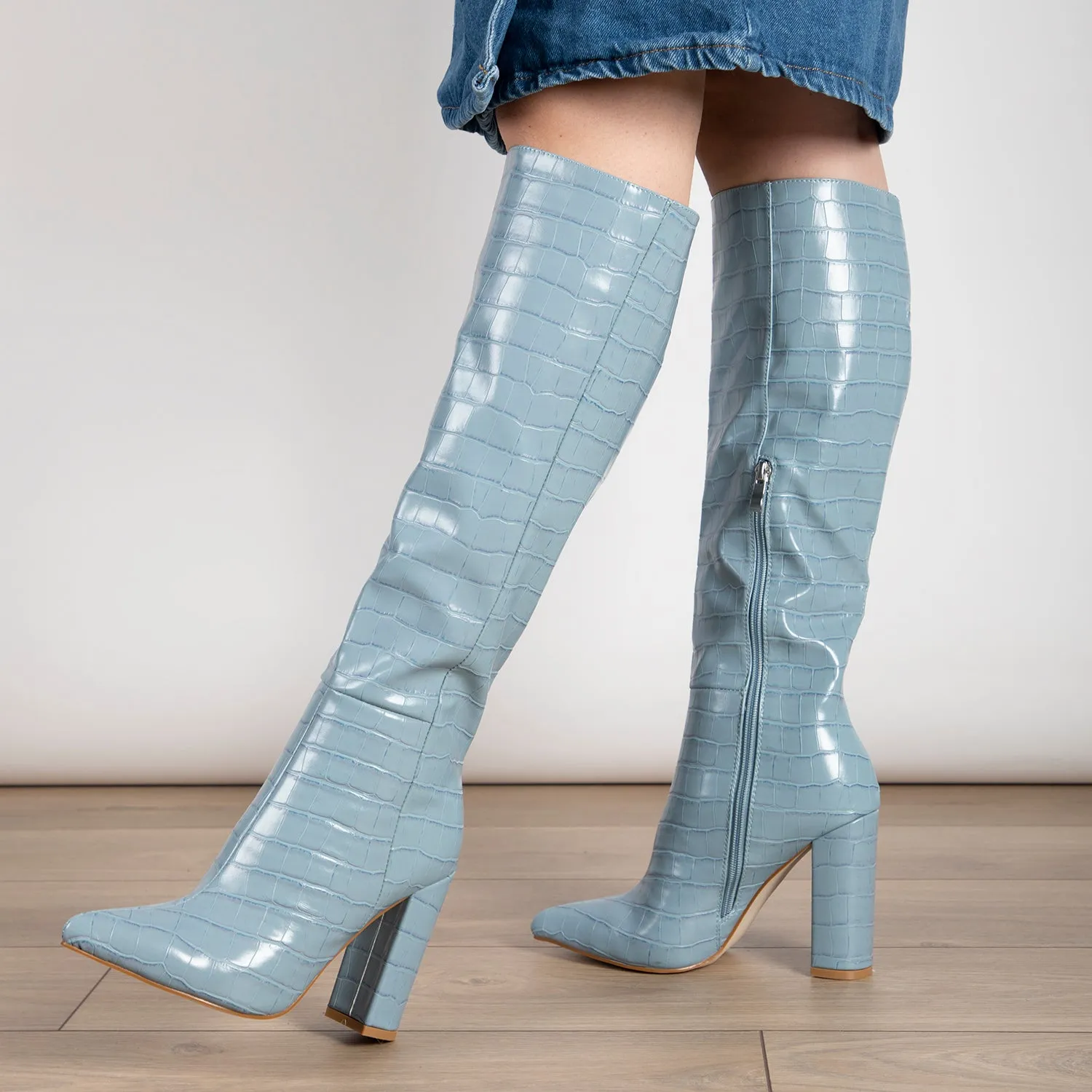 RAID Kennedia Long Boot in Blue
