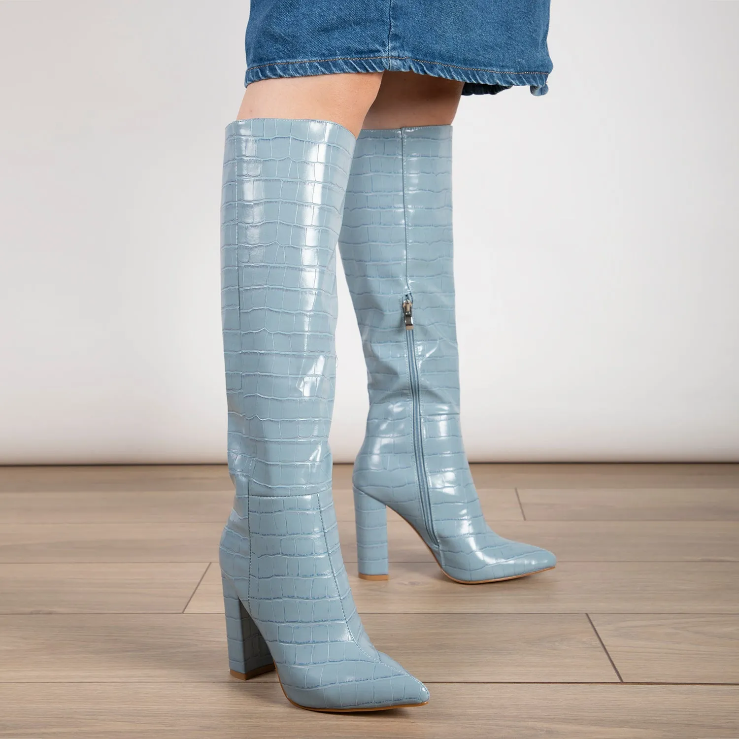 RAID Kennedia Long Boot in Blue