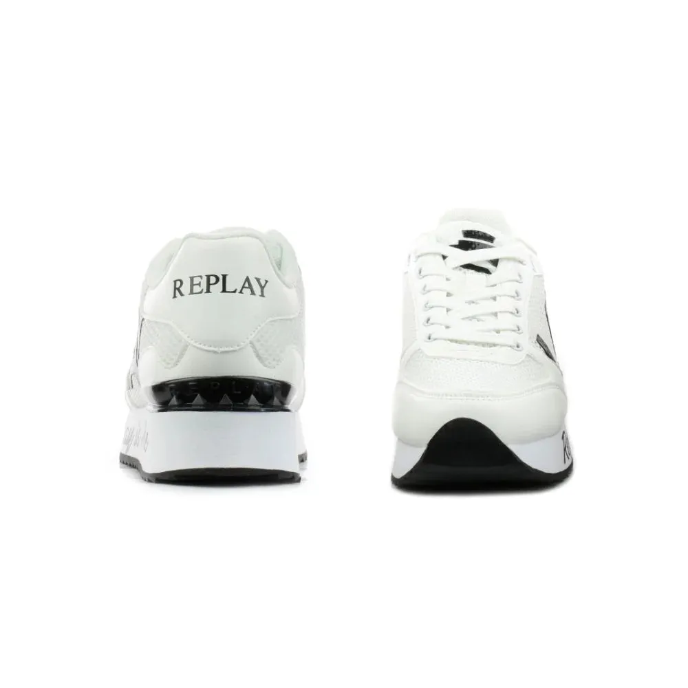REPLAY Penny Mesh Women Sneakers RS630097T-WHTBLK