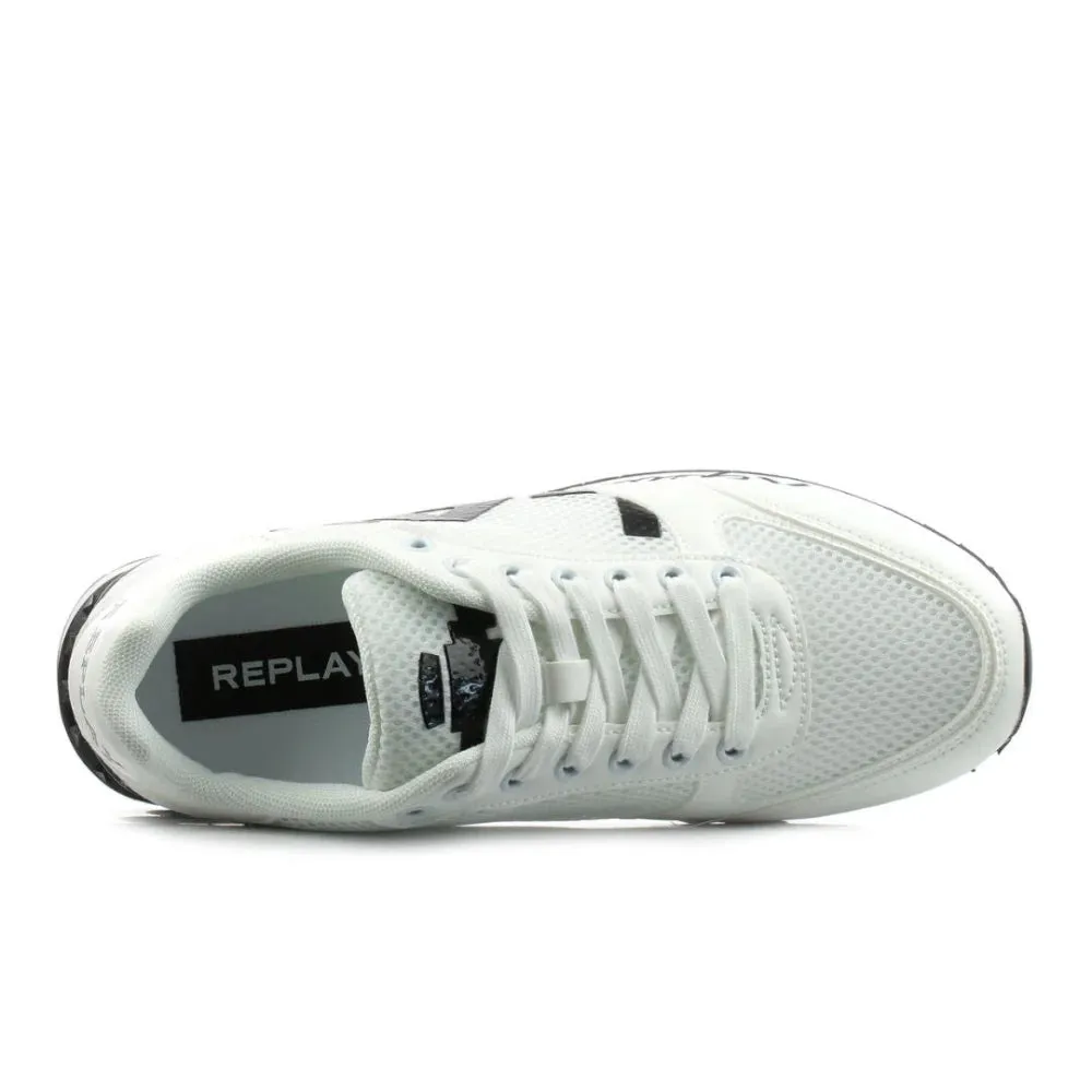 REPLAY Penny Mesh Women Sneakers RS630097T-WHTBLK