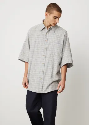 Sandros Short Sleeve Windowpane Shirt