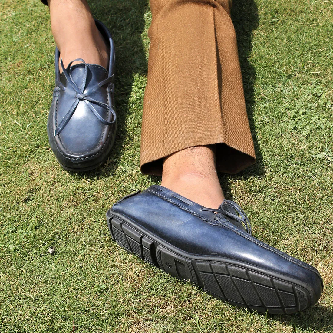 Sapphire Blue Patina Loafers