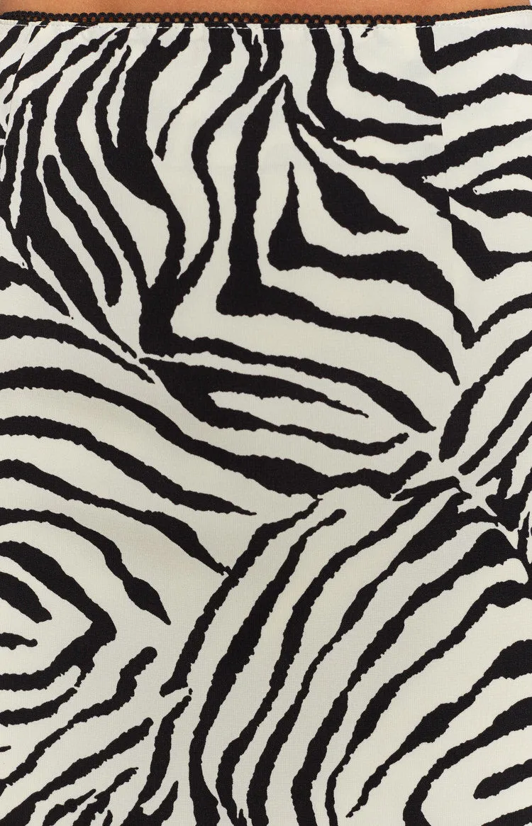 Saturn Mini Skirt Zebra
