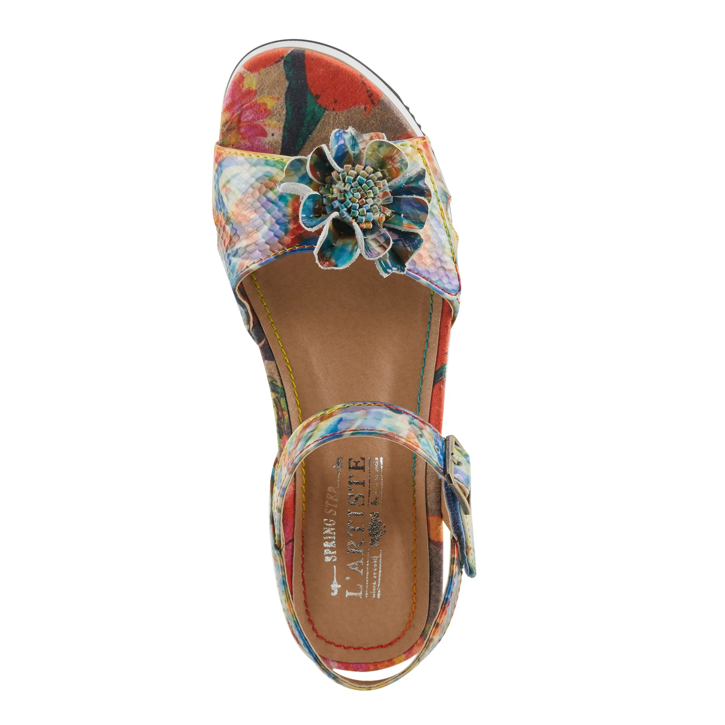 Spring Step Shoes L'Artiste Camae Sandals Women’s Leather Hook and Loop