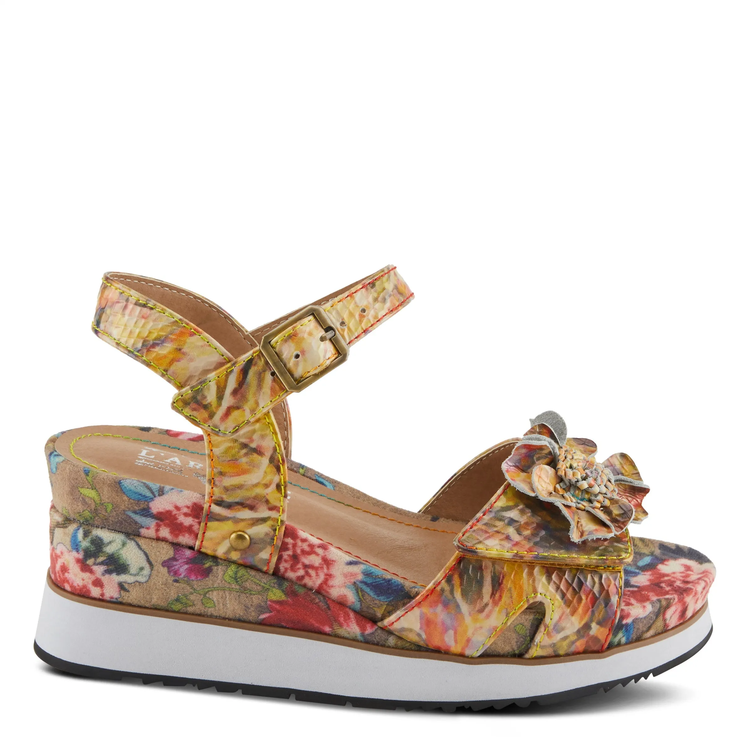 Spring Step Shoes L'Artiste Camae Sandals Women’s Leather Hook and Loop
