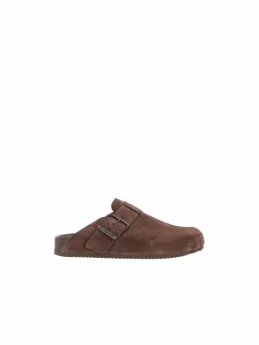 Sunday Buckle Suede Mules