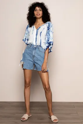 Throwback Top in Blue