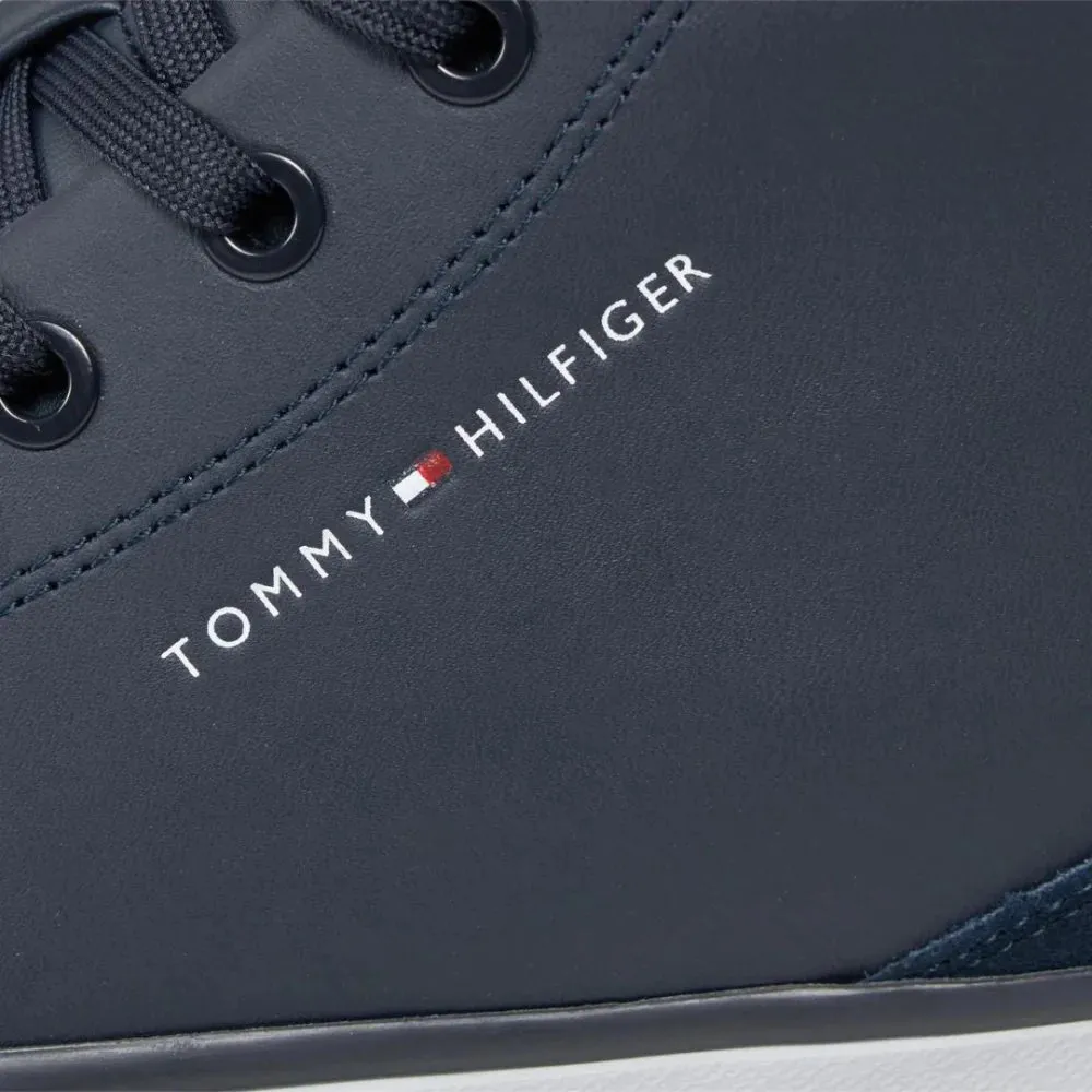 Tommy Hilfiger TH Hi Vulc Cleat LTH Mix Sneaker Men - NVY
