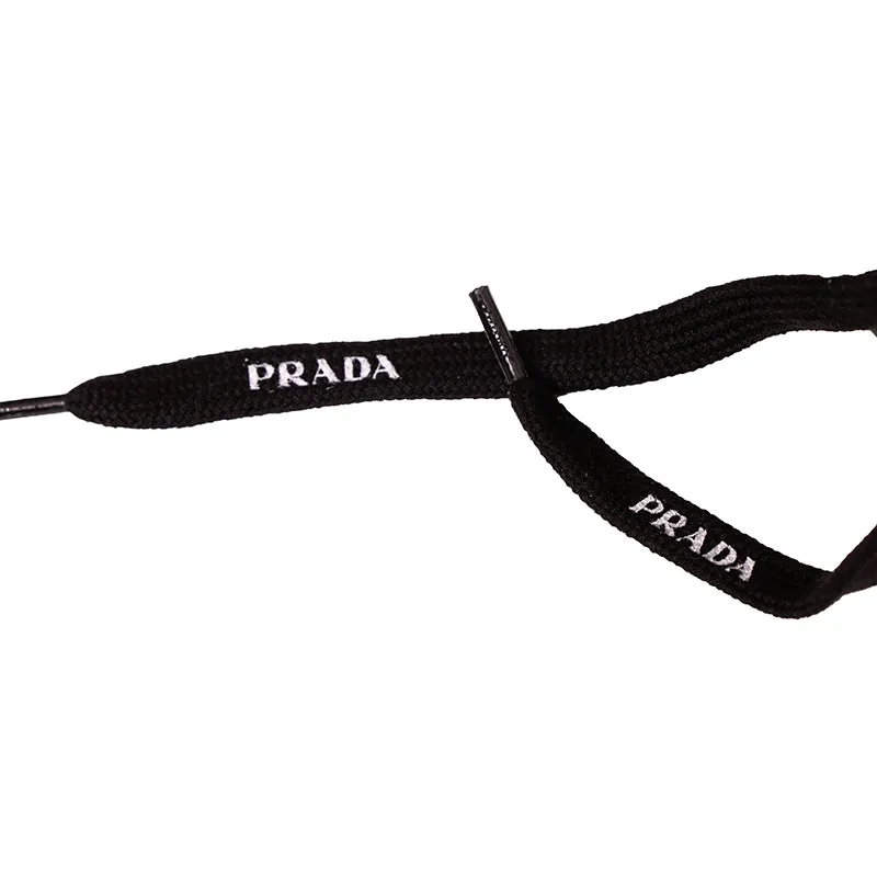 UK 11 US 12 NEW $895 PRADA Mens Black Leather TRIANGLE LOGO Low Top SNEAKERS NIB