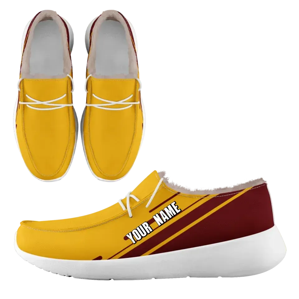 Unique Gift,Personalized Corporate Sneakers, Custom usiness Casual Custom Shoes with Fur, Company Event Gift