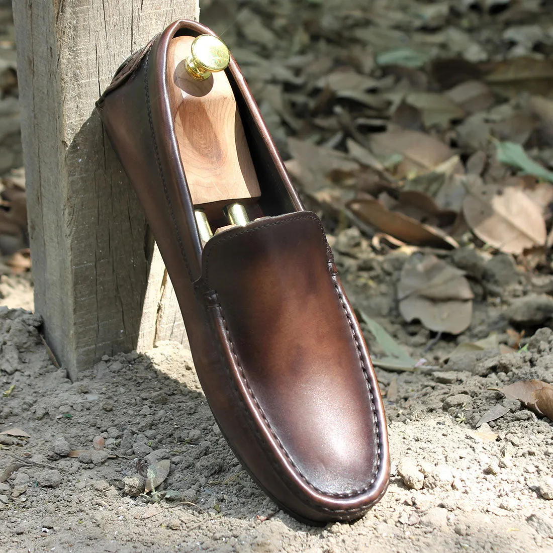 Walnut Brown Patina Loafers