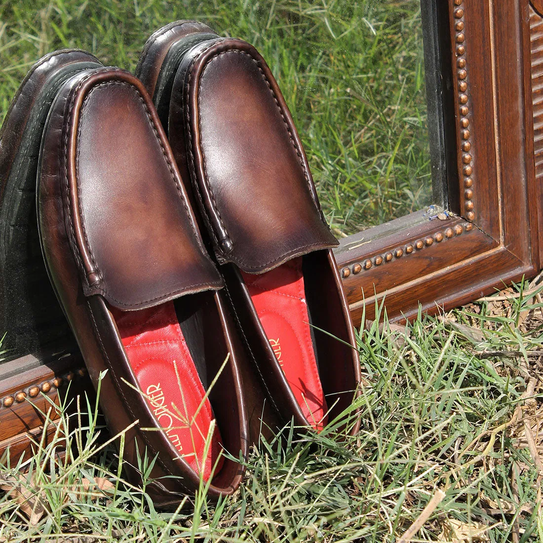 Walnut Brown Patina Loafers