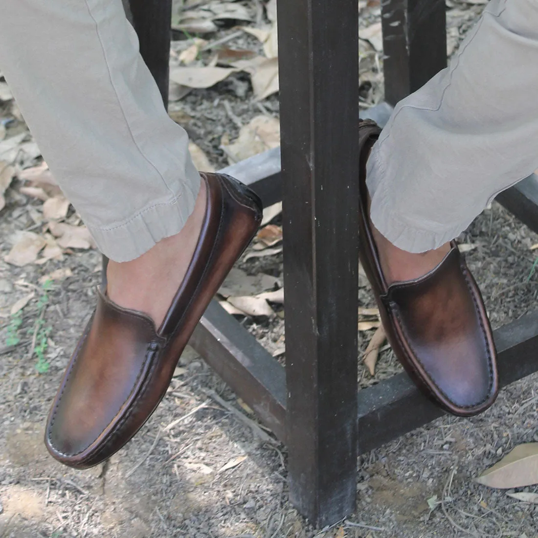 Walnut Brown Patina Loafers