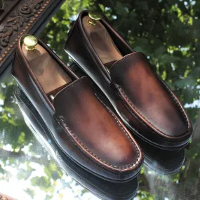 Walnut Brown Patina Loafers