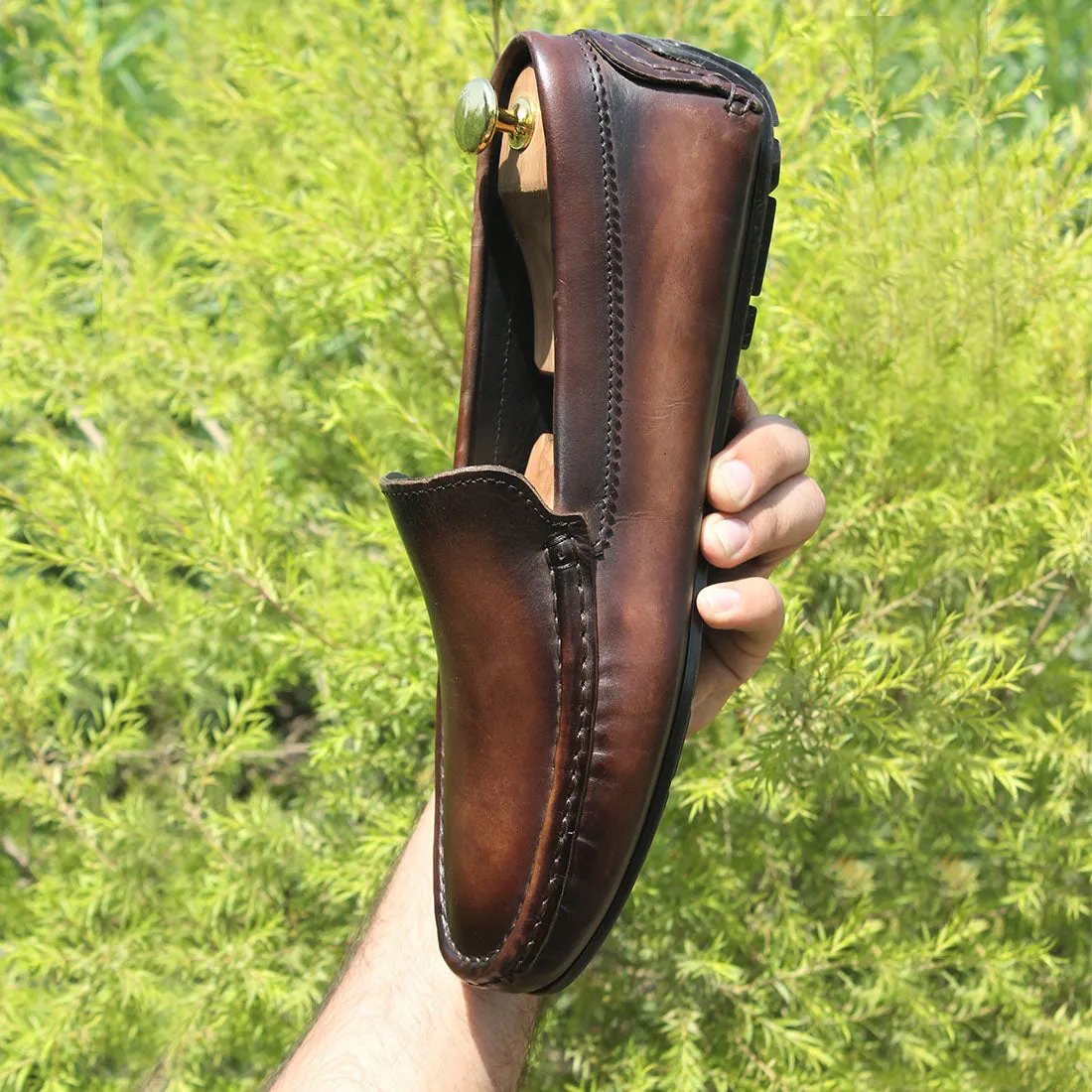 Walnut Brown Patina Loafers