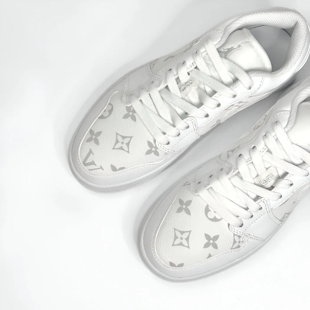 White LV Jordan 1 Low